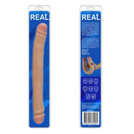 Фаллос двусторонний Real RP10067-L