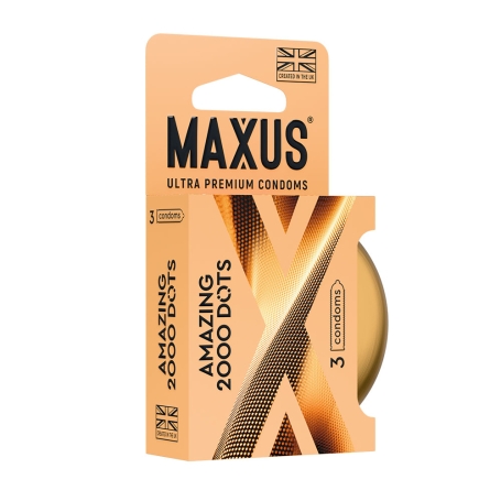 Точечные презервативы MAXUS 2000 Amazing Dots