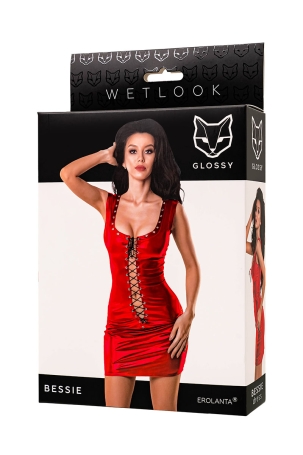 Красное платье Erolanta Glossy Bessie